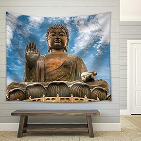 San Francisco Skyline and Bay Bridge at Sunset, California USA - Fabric Wall Tapestry Home Decor - 51x60 inches