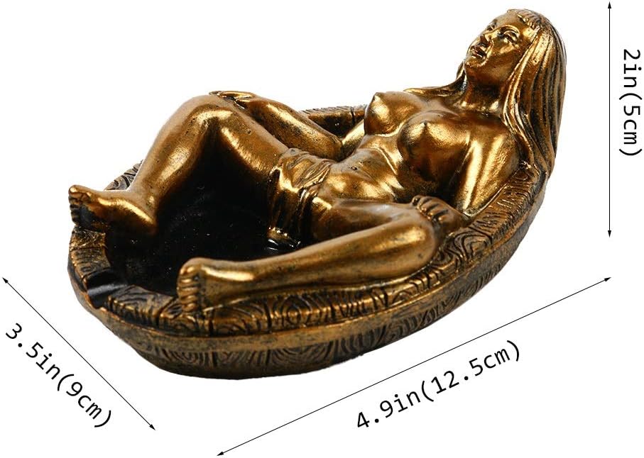 Novelty Creative Sexy Girl Ashtray Resin Indoor Ashtray Home Office Decoration Desktop Smoking Ash Tray Outdoors Portable Cigarettes Ashtray - Image 3