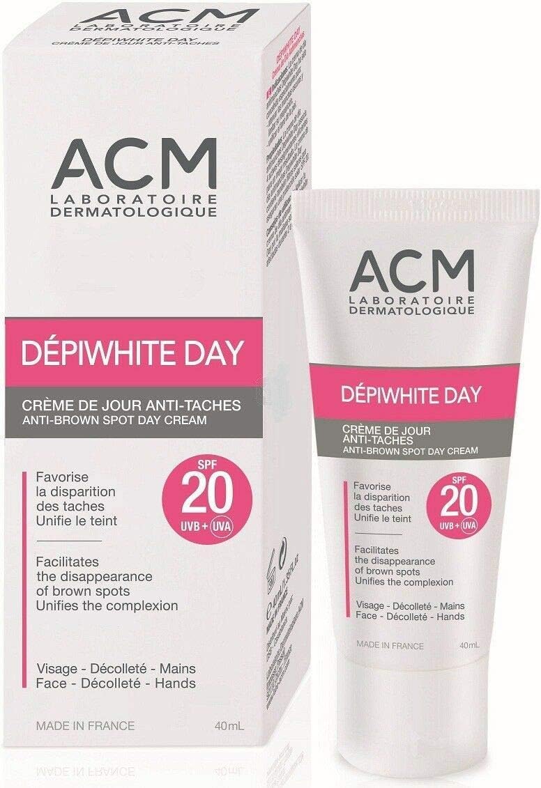 ACM Laboratoires DEPIWHITE DAY SPF 20 Anti-Brown Spot 2 in 1 Day Cream 40ml Skin Beauty Gift