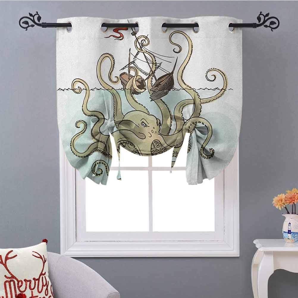 YUAZHOQI Kraken - Cenefa de globo, diseño de pulpo hundiendo los barcos