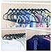 IEOKE Premium Velvet Hangers, 50-Pack Suit Clothes Hangers Coat Hangers Ultra Thin Space Saving with 10 Set Clips Heavy Duty 360 Swivel Chrome Hook(Blue)
