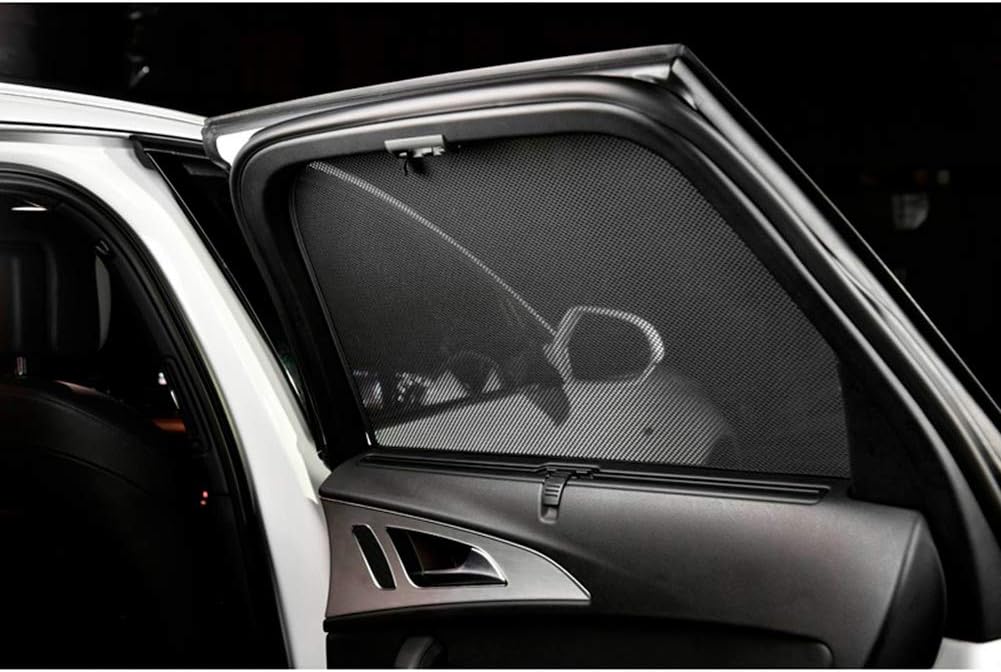 Set Car Shades compatible with MG ZS (SUV/EV) 2019-2024 (6-pieces) Custom-Fit Sunshades for Cars, Black - Image 3