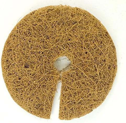 Envelor Home and Garden 6-Inch Coco Coir Fiber Tree Rings Weed Control, Plant Cover, Coco Liner Mulch Mat - 15 Pack (6")
