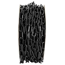 Stockroom Plus Plastic Chain - 100 ft, Black