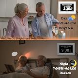 CAZOKASI DST Digital Clock with Date Day Large Display 12 Alarms Plug-in view 5