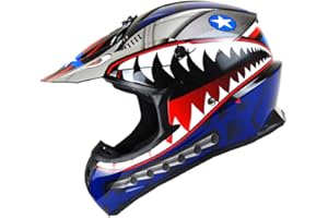 1Storm Adult Motocross Helmet BMX MX ATV Dirt Bike Downhill Mountain Bike Helmet Racing Monster Shark Style HKY_SC09S
