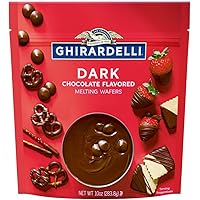Ghirardelli Dark Chocolate Melting Wafers - 10 oz. (283.8g)​, 1 bag