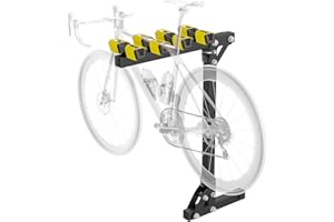 JiiinMiiin Universal Steel 4-Bike Hitch Mount Rack, 220LB Capacity for Family Outings, Fits 2" Receiver, Tilting & Foldable D