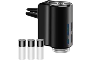 Smart Car Air Freshener 3 Modes Adjustable Car Diffuser with Light Rechargeable Automatic Air Freshener Easy to Install Clip 
