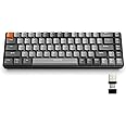 MAGIC-REFINER RK68 60% Wireless Mechanical Keyboard, Bluetooth 5.0/2.4GHz with Dual Mode 2-in-1 Receiver, Ergonomic Compact 68-Key Hot Swappable Gaming Keyboard, Red Switch for Mac Windows PC