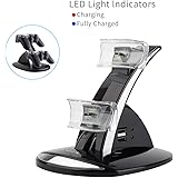 VSEER Playstation 3 Controller Charger, Dual Console Charger Charging Docking Station Stand for Playstation 3 PS3 with LED In