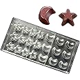 Polycarbonate Chocolate Mold DIY Handmade Chocolate Candy Mould Pastry Tools Bakeware Moon Star (19373)