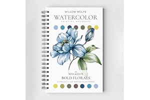 Willow and Nya Wolfe Watercolor Workbook Glorious Gardens (WW-WWGG2) - 9 Projects on Watercolor Paper (WW-WWFW9)