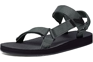 atika Men's Outdoor Hiking Sandals, Open Toe Arch Support Strap Water Sandals, Lightweight Athletic Trail Sport Sandals