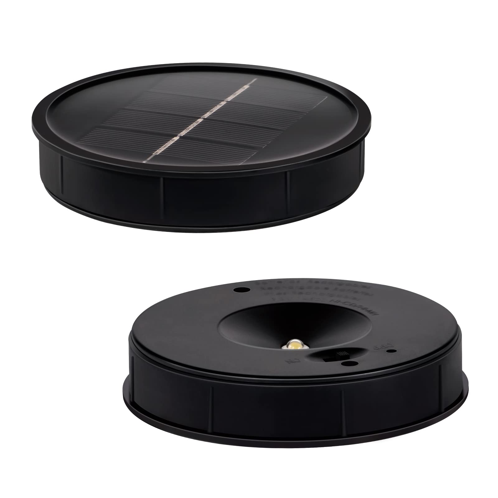 Photo 1 of 2 Pack Solar Lights Replacement Top DIY Solar Lights Panel for Outdoor solars Lights