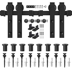 WINSOON Double Barn Door Hardware Kit 5-18FT for