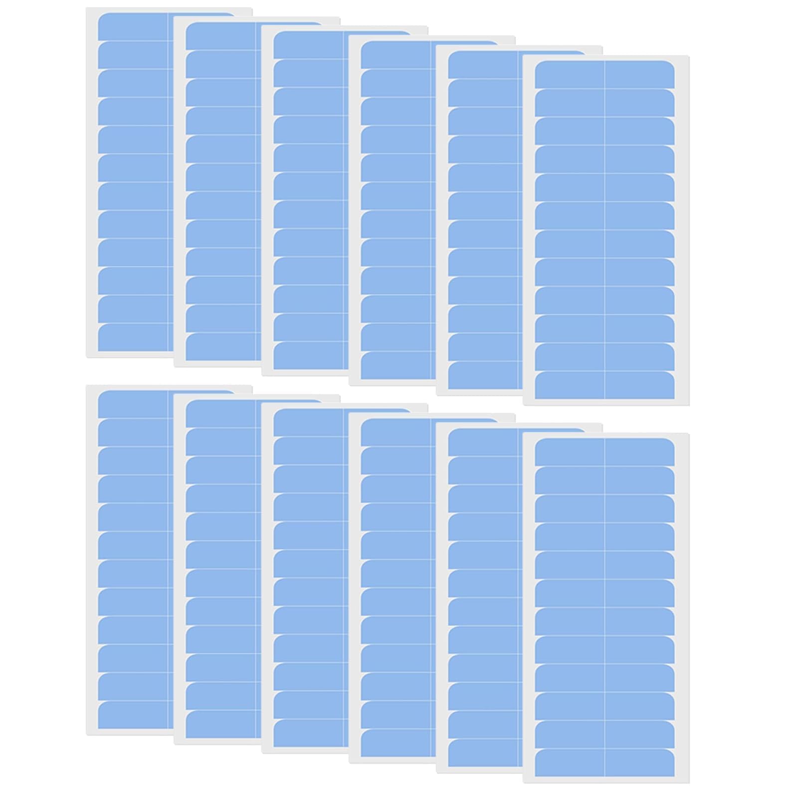 288 Pcs Hair Extension Tapes, Hair Tapes for Extensions, 12 Pieces Double Sided Extension Tape Replacement for Hair Extensions (4x10cm Blue)