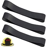 Firefighter Helmet band, Fire Helmet Rubber Strap, Firefighting Hat Bands | Fit for Most Fire Helmets or Hard Hats, Heavy Duty Holding Firefighting Tools Accessories, Black, 3 Pack