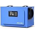 Airecoler 125 Pints Commercial Dehumidifier for Crawl Spaces & Basements with Drain Hose, Industrial Grade Water Damage Restoration for up to 6,000 sq ft, Auto Defrost, Memory Starting