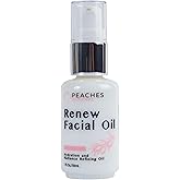 Peaches Skin Care Renew Facial Oil - Squalene Face Oil, 1 oz | Nourishing facial oil with squalene-rich olive oil and vitamins C and E for balanced, smoother-looking skin.
