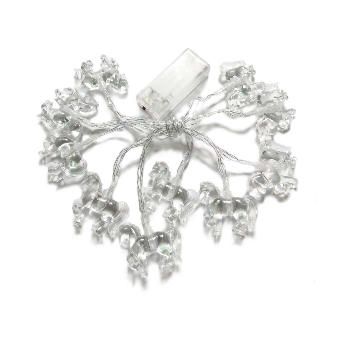 Penfly 1.65M 10LEDs Decorative Horse Shape Light Romatic Fairy Night Mood Light for Home Indoor Kids Bedroom Party Festival Wedding(Pink)