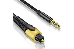 NCGGY 192KHz DAC Optical to 3.5mm Converter,Optical Audio Cable to AUX Cable Adapter,Digital to Analog Audio Converter for HDTV PS4 DVD Set-top Boxes (Unidirectional from O-ptical to AUX Only)