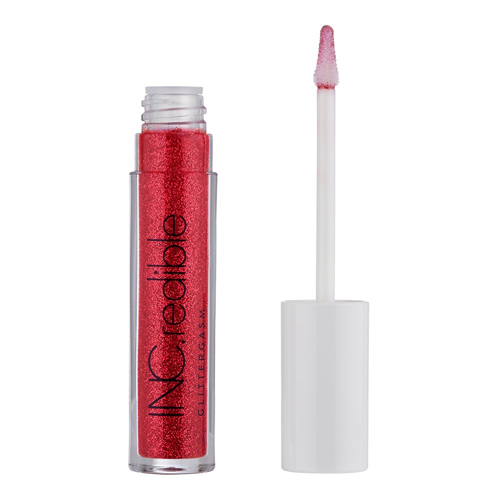 INC.redible Glittergasm Lip Gloss, Red Hot Ready