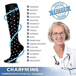 CHARMKING Compression Socks for Women & Men