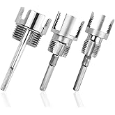 Bestgle 3 Pcs Integrated Internal & External Pipe Threading Tools, Dual Function Pipe Thread Cutting Tool Electric Drill Comp