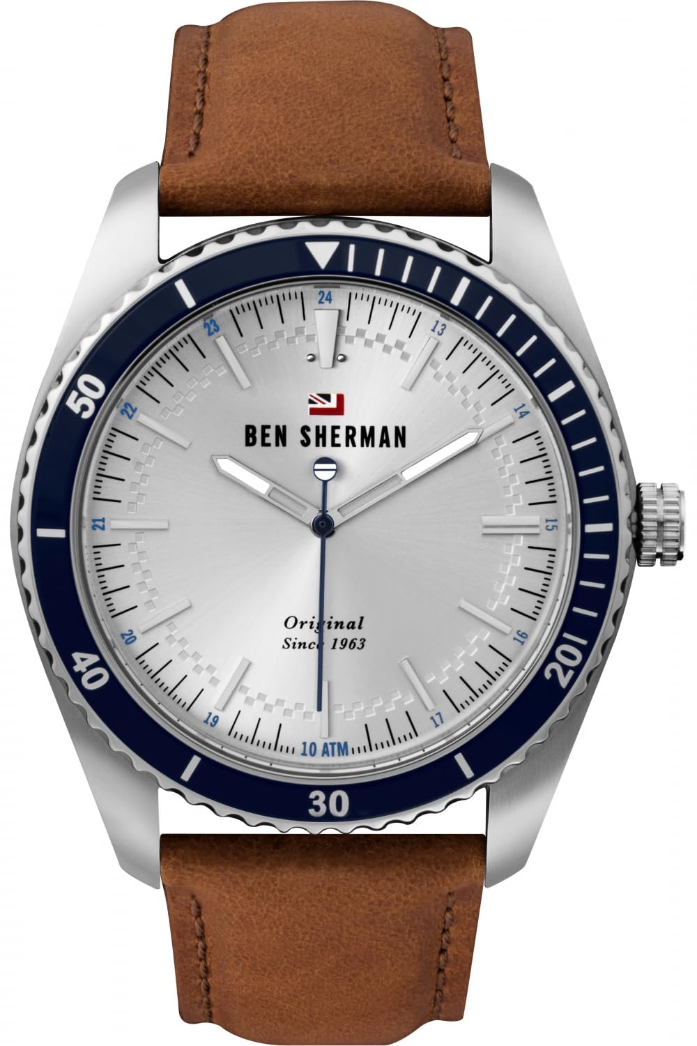 Ben Sherman Mens Quartz Watch, Analogue Classic Display and Leather Strap WBS114UT