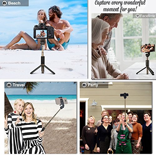 BlitzWolf Selfie Stick Tripod with Bluetooth Remote for Gopro iPhone x