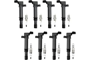 XONGJOJO Ignition Coil Pack with Spark Plug UF270 Compatible With Ram 1500 Dakota Durango Grand Cherokee 4.7L V8 1999-2007, Set of 8