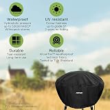AWNIC Fire Pit Cover Round 76cm Waterproof 420D Polyester with Hook Fasteners view 3