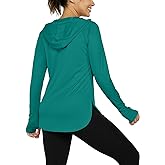 Hiwzffy Women's Sun Protection Shirt UPF 50+ Long Sleeve Hoodie UV SPF T-Shirts Rash Guard Hiking Quick Dry Lightweight