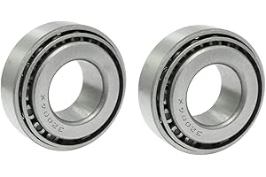 COMOK 2Pcs 32004X Tapered Roller Bearing Cone and Cup Set, 20mm x 42mm x 15mm, Silver Tone