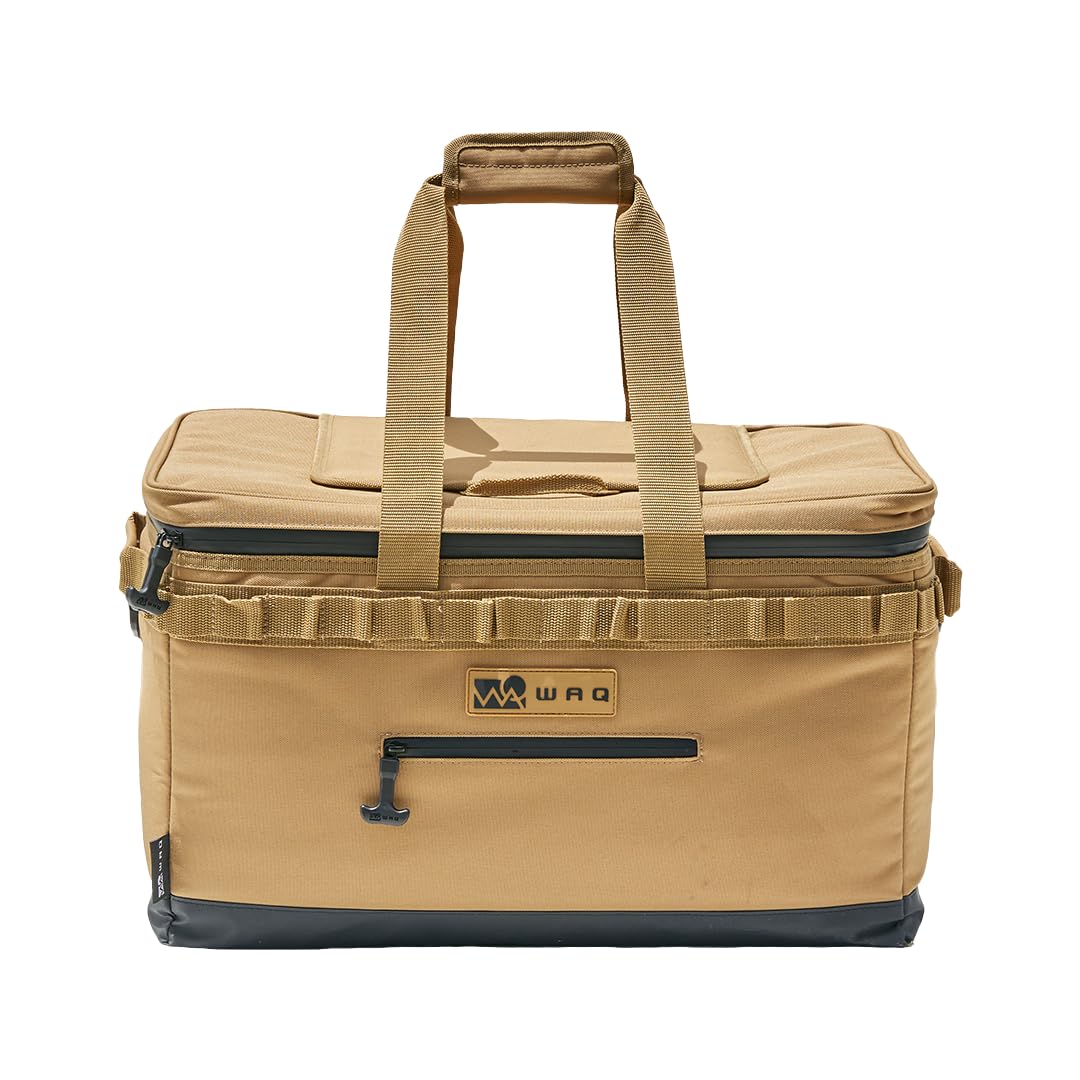 WAQ クーラーボックス (M) 42L ソフトタイプ Sサイズ Mサイズ ソロ用 ファミリー用 レジャー (Mサイズ, TAN(タン))商品画像