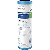 Pentair Pentek ChlorPlus10 Carbon Water Filter, 10-Inch, Under Sink Chloramine Reduction Carbon Replacement Cartridge, 10" x 2.5", 1 Micron