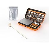 MAXUS 500g x 0.01g Digital Gram Scale with USB and Battery Power, Precision Pocket Scale with 50g Calibration Weight and Self