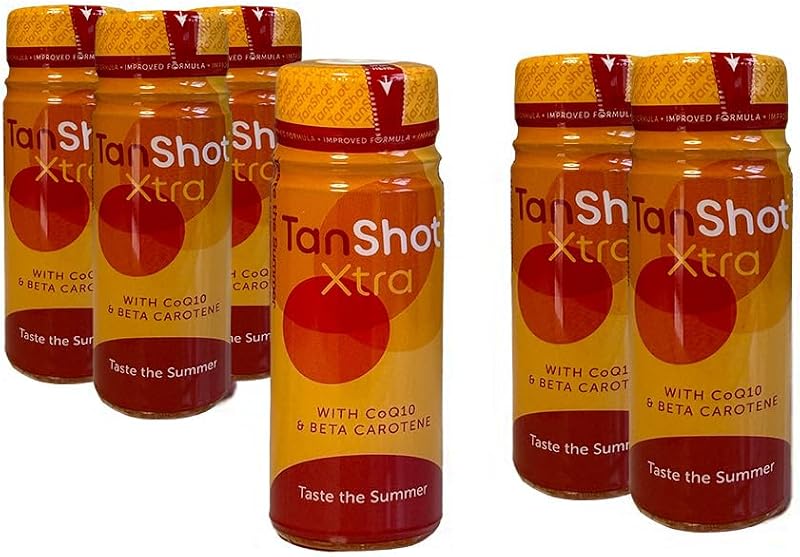 tanshot X6 Tanshot Tanning Drinks Promotes Tanning 60ml Bottles Six Pack