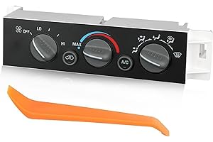 KERBIY Front Climate Control Module A/C Heater Air Conditioning Panel Unit for Chevy for GMC C1500 C2500 C3500 K1500 K2500 K3500 Truck 1996 1997 1998 1999 Heater A/C Control Switch 9378815 15-72548 599-007