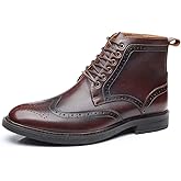 Arkbird Mens Chelsea Boots, Stylish and Comfort Leather Chukka Ankle Boots with Zipper