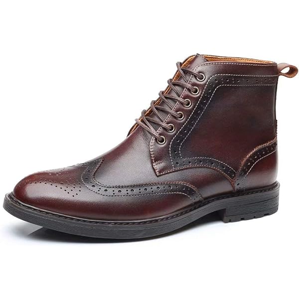 Amazon.com | Dockorio Mens Casual Chukka Boots Leather Dress Boots for Men 