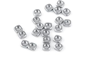 M3 Square Nuts 304 Stainless Steel 100 PCS Assortment for Fastening