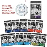 Modernist Cuisine Experimentation Kit ⊘ Non-GMO ❤ Gluten-Free ☮ Vegan ✡ OU Kosher Certified (Molecular Gastronomy) [12 Popular Ingredients + 300 Bonus Recipes CD]