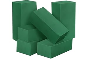 AUDAB 6 Pcs Floral Foam Blocks for Flower Arrangement, Wet and Dry Green Floral Foam for Wedding, Birthdays, Home Decorations (Small Size 5.5” L x 3.1” W x 1.7” H)
