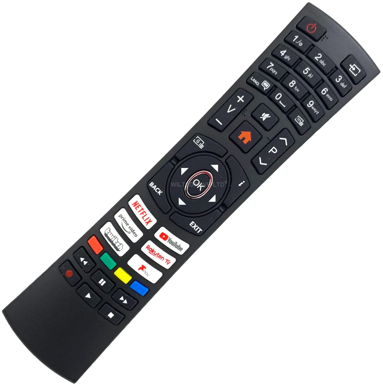 Original Replacement RC4391P RC-4391P 30101763 Remote Control for Bush/Vestel/Nordmende Smart TV DLED55UHDHDRS DLED65UHDHDRS DLED32FHDS DLED40FHDS DLED49FHDS DLED24HDSDVD DLED32HDS DLED43UHDHDRS