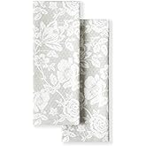 Martha Stewart Dual Purpose Kitchen Towel 2-Pack Set, Floral Vine, 16"x28"
