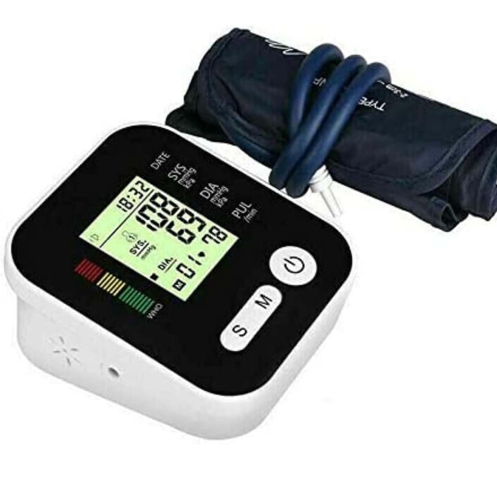 NTEK Digital Upper Arm Blood Pressure Monitor, BP Monitor with Adjustable Large Cuff (22-36cm) for Home Use, Blood Pressure Machine with Backlight LCD Display, Voice Function (Black)