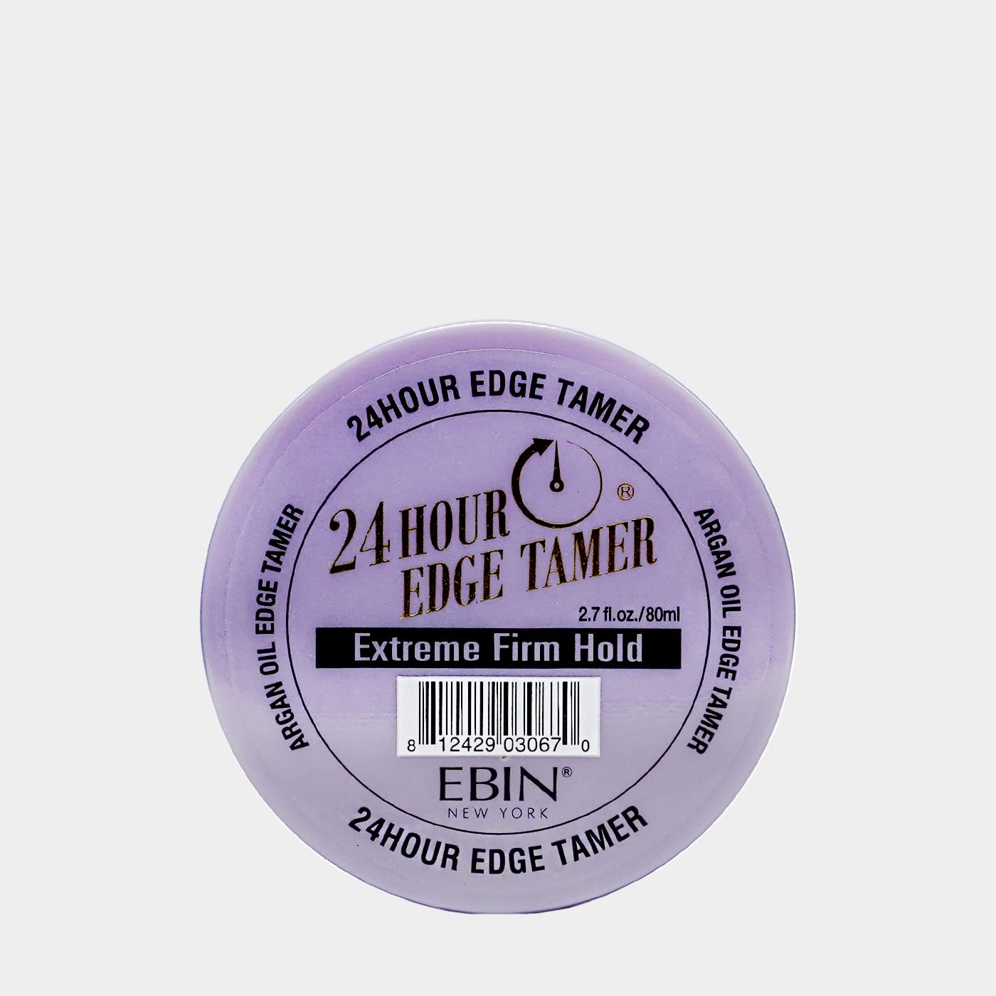 EBIN NEW YORK 24 Hour Edge Tamer Extreme Firm Hold 80 ml Strong Edge Control Gel, No Flaking, Sleek Smooth Finish, Long Lasting, Argan & Castor Oil