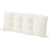 idee-home Bench Cushion for Indoor Furniture, Bay Window Foam Seat Cushion | Window Seat Cushion with Durable Ties &amp; Non Slip Bottom for Entryway Storage Bench, Window Seat, Piano Bench or Cozy Nook